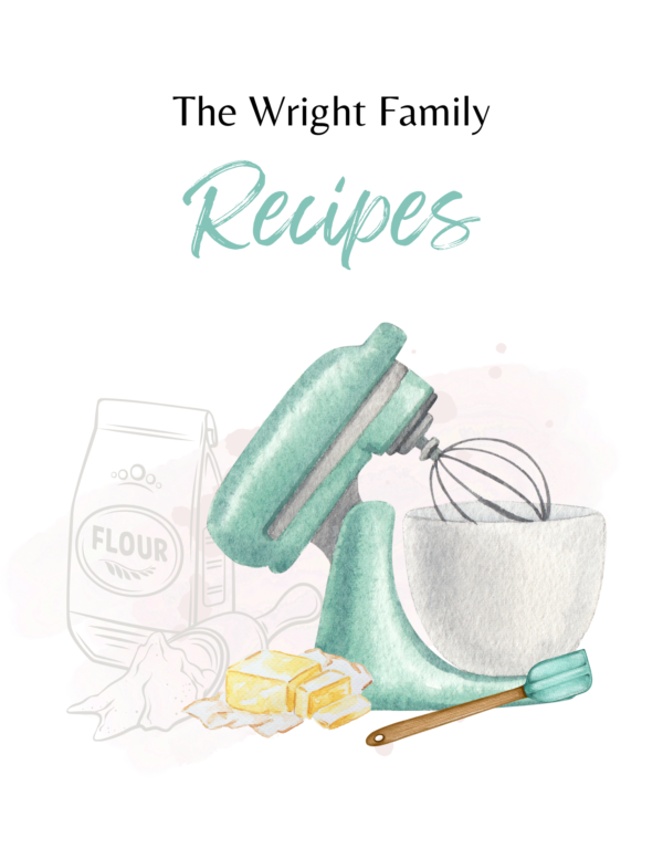 Editable Recipe Book | Cookbook Template | Cookbook for Family Recipes | Printable Cookbook for the Family | Digital Cookbook