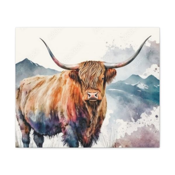 Farmhouse Adorable Cow Canvas | Farmhouse Decor Wall Decor | Cow Pictures Canvas Print - Image 2