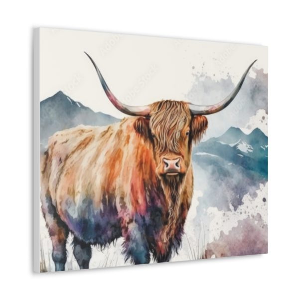 Farmhouse Adorable Cow Canvas | Farmhouse Decor Wall Decor | Cow Pictures Canvas Print - Image 3