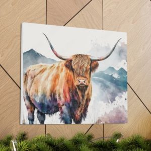 Farmhouse Adorable Cow Canvas | Farmhouse Decor Wall Decor | Cow Pictures Canvas Print