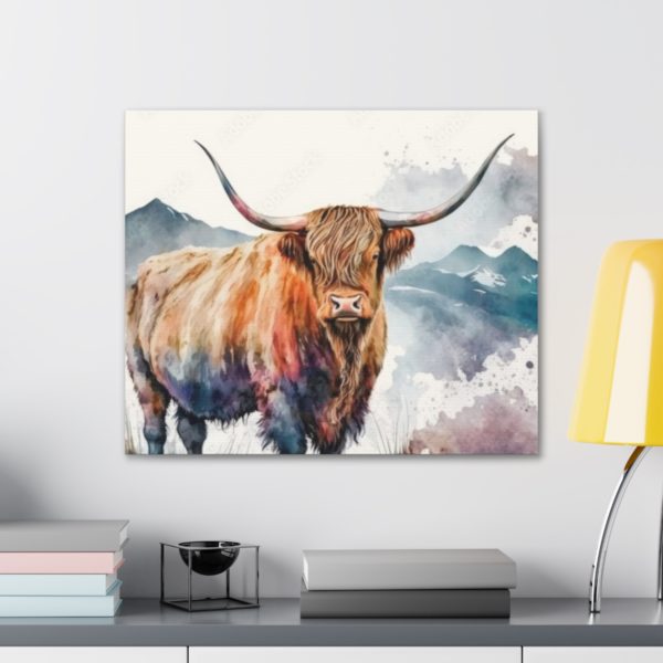 Farmhouse Adorable Cow Canvas | Farmhouse Decor Wall Decor | Cow Pictures Canvas Print - Image 5